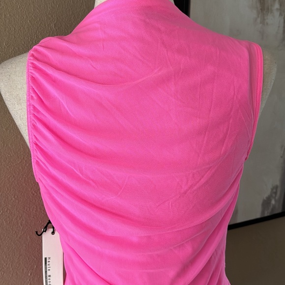 Hot pink mesh top - Picture 4 of 6